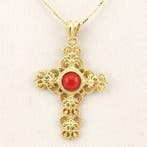 Koraal - Zilver - Hanger - handgemaakt, Antiek en Kunst