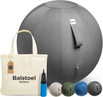 2dekans | Backerz Zitbal 75 CM - Zitballen met Hoes Linnen -, Ophalen of Verzenden, Nieuw