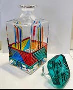 Vetreria Zecchin - Fles - Glas, met de hand versierd