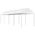 vidaXL Prieel met dak 8,92x2,28x2,69 m polyetheen wit, Tuin en Terras, Partytenten, Verzenden, Nieuw