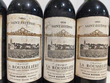 1978 , 1983 & 1982 x 4 Château La Rousselière -, Verzamelen, Nieuw