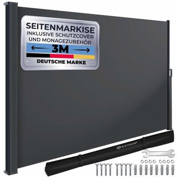 KESSER® Zijzonwering uitschuifbaar zonnescherm 300x180 ondoo, Verzenden