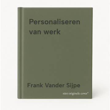 Personaliseren van werk 9789463442244 Frank Vander Sijpe, Verzenden, Zo goed als nieuw, Frank Vander Sijpe