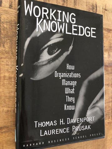 Working Knowledge 9780875846552 Thomas H. Davenport, Verzenden, Gelezen, Thomas H. Davenport