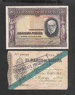 Spanje. - 4 banknotes - Various Dates (Zonder minimumprijs)