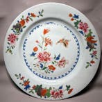 Decoratieve schotel met bloemen en vlinders (Verkocht zonder