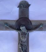 Crucifix - Brons - 1960-1970 - Gekruisigde Christus - 38 cm