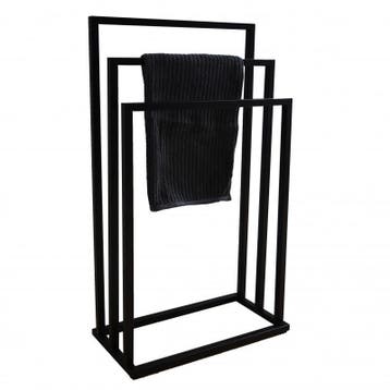 Handdoekenrek Zwart Staal | Nieuw | Scherpe Prijs, Huis en Inrichting, Badkamer | Badkamermeubels, Minder dan 50 cm, Overige typen