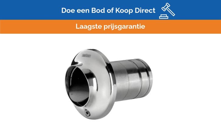 Bieden: Vetus TRC50S Marine Transom Exhaust Outlet 51 mm St, Watersport en Boten, Bootonderdelen, Ophalen of Verzenden