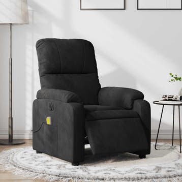 vidaXL Massagestoel elektrisch verstelbaar microvezelstof, Huis en Inrichting, Verzenden, Nieuw
