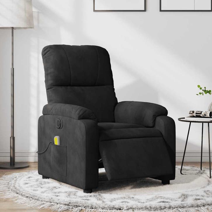 vidaXL Massagestoel elektrisch verstelbaar microvezelstof, Huis en Inrichting, Fauteuils, Nieuw, Verzenden