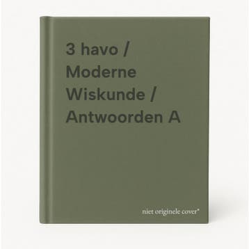 3 havo / Moderne Wiskunde / Antwoorden A 9789001048761, Boeken, Verzenden, Gelezen