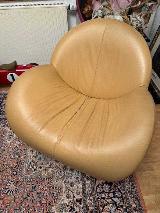 Leolux - leolux - Fauteuil - Cuir de veau - Nouvellement, Antiquités & Art, Antiquités | Meubles | Chaises & Canapés