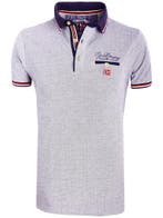 Geographical Norway Denim Polo Shirt Blauw Kblended, Verzenden, Nieuw