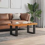 vidaXL Salontafel massief teakhout hars 100x50 cm, Huis en Inrichting, Verzenden, Nieuw