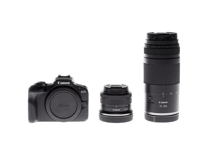 Canon -  Eos R100 Bk + Rf-s18-45 Rf75-300mm - Zwart, TV, Hi-fi & Vidéo, Appareils photo numériques, Envoi