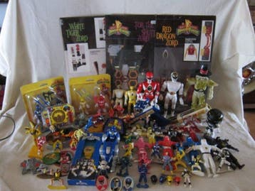 Bandai - Figuur - Mighty Morphin Power Rangers toys lot (65)