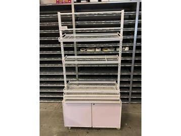 Winkeldisplay Wit 96x36x195cm (Palletstellingen en rekken), Zakelijke goederen, Kantoor en Winkelinrichting | Magazijn, Stelling en Opslag