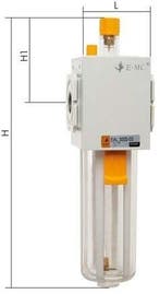 Lubrificateur G3/8 en plastique à double paroi EMC 3A, Bricolage & Construction, Verzenden