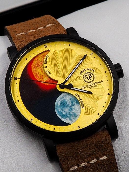 Stefano Braga - Zonder minimumprijs - Brand New * Hyperion *, Handtassen en Accessoires, Horloges | Heren
