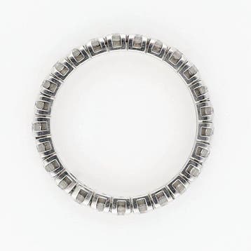 Bague - 18 carats Or blanc Diamant (Naturelle), Bijoux, Sacs & Beauté, Bagues