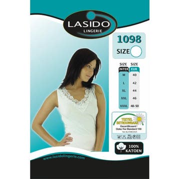Kanten hemden zonder mouw | 15 kleuren! Groothandel Lasido, Verzenden, Nieuw