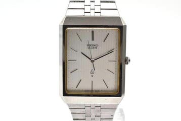 Seiko - Ultra-Thin Rectangular Quartz Dress Watch Steel