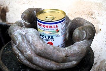 sculptuur, scultura svuotatasche portacandele - 24 cm -