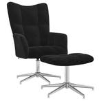 Relaxstoel met voetenbank | 34% korting | Retour deal, Verzenden, Minder dan 75 cm, Zo goed als nieuw, Metaal