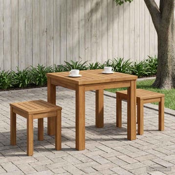 vidaXL Salontafel Naturel 40 x 40,5 x 36 cm Massief Acacia, Verzenden, Nieuw