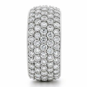 Ring Platina - 4.22ct. tw. Diamant (Natuurlijk), Handtassen en Accessoires, Ringen, Nieuw
