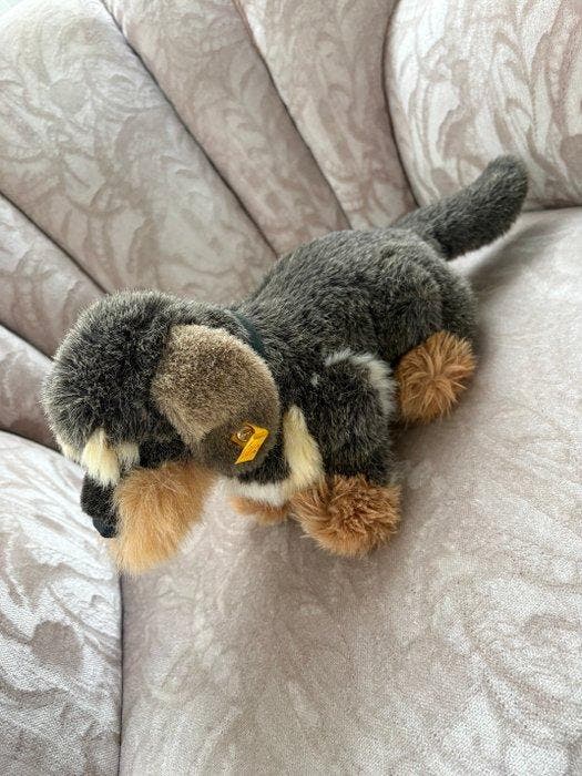 Steiff - Figure - Steiff Dackel - Textile, Fourrure,, Antiquités & Art, Antiquités | Jouets