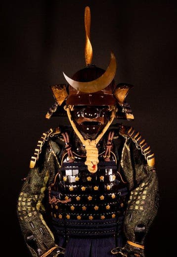 Gusoku yoroi: volledig samoerai-pantser - ijzer, Zijde,