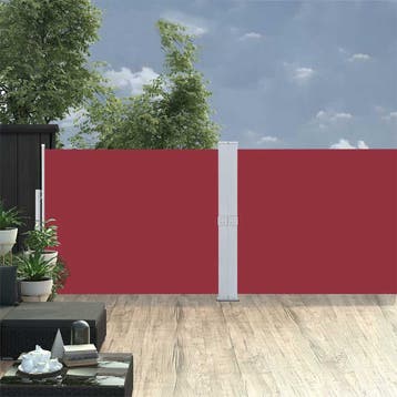 vidaXL Tuinscherm uittrekbaar 140x1200 cm rood, Verzenden, Nieuw