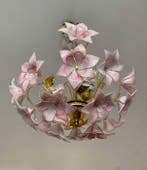 Lustre - Verre - lustre de style Murano, Antiquités & Art