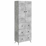 vidaXL Kast Set 2 pcs Betongrijs 66 x 34,5 x 90 cm Bewerkt, Huis en Inrichting, Kasten | Overige, Verzenden, Nieuw