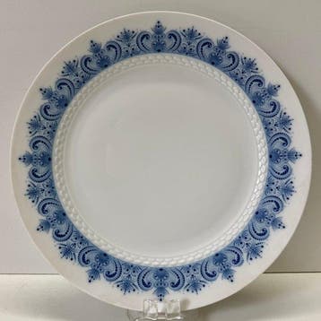 Hutschenreuther - Bord (6) - Kobalt Blauw  25,7 cm -, Antiquités & Art