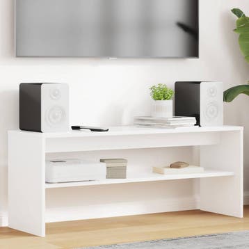 vidaXL TV Kast 100 x 30 x 40 cm Wit Bewerkt hout, Verzenden, Nieuw