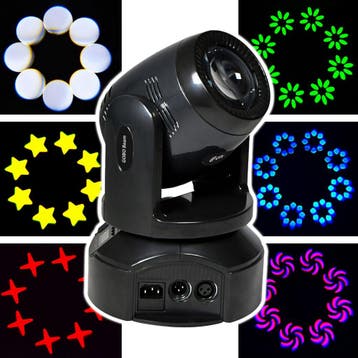 QTX GOBO Beam 100W LED Moving Head Met 7 Gobos