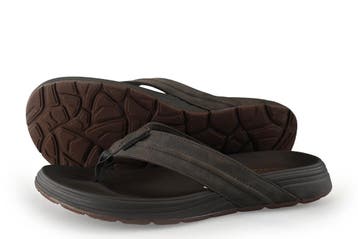 Skechers Slippers in maat 41 Bruin, Kleding | Heren, Slippers, Bruin, Verzenden, Zo goed als nieuw