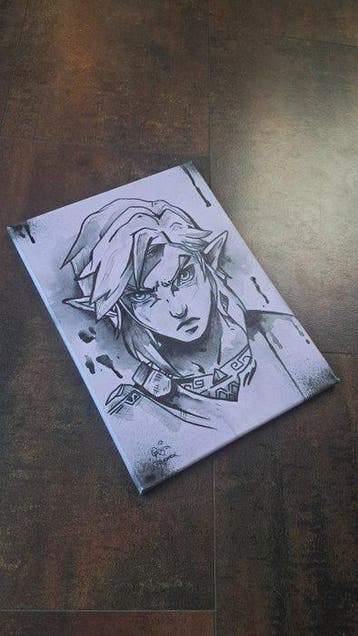 an - Christina Rudnick (1985) exklusiv PopArt LINK ZELDA