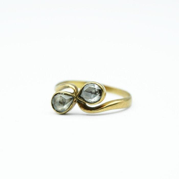 Bague - 14 carats Or jaune - Diamant, Bijoux, Sacs & Beauté, Bagues