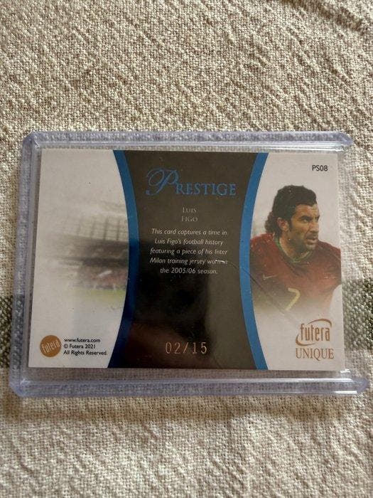 2005/06 Futera Prestige Luis Figo /15 PS08 Memorabilia, Verzamelen, Stickers