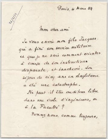 Marcel Pagnol - Poignante lettre autographe signée sur son