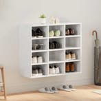 vidaXL Schoenenkast met plank Wit 77,5 x 30 x 67 cm Bewerkt, Verzenden, Nieuw