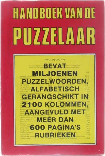 Handboek van de puzzelaar - van den Welberg, Verzenden, Nieuw