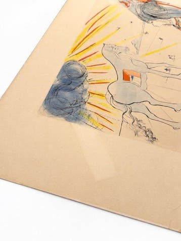 Salvador Dali (1904-1989) - Hélène et le cheval de Troie, Antiquités & Art
