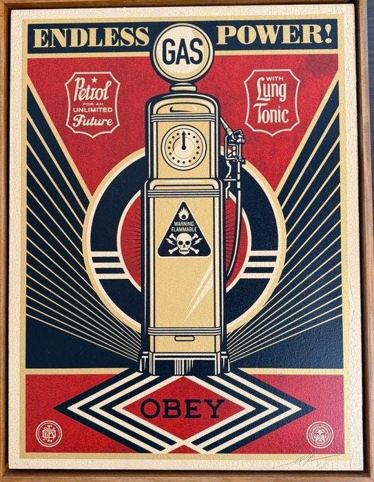 Shepard Fairey (OBEY) (1970) - Endless Power, Antiquités & Art, Art | Peinture | Moderne
