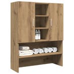 vidaXL Wasmachinekast 70,5x25,5x90 cm artisanaal eikenkleur, Verzenden, Nieuw