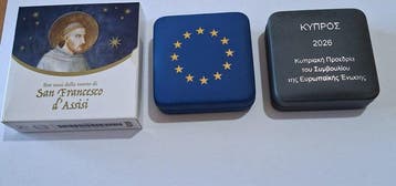 Europa. 2 Euro 2025/2026 (3 moedas) Proof (Zonder